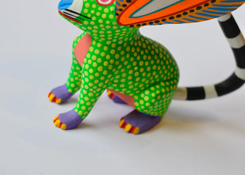 Ratón Verde Flujo Alebrije