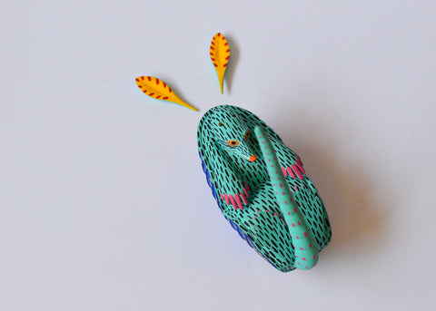 Armadillo Verde Agua Alebrije