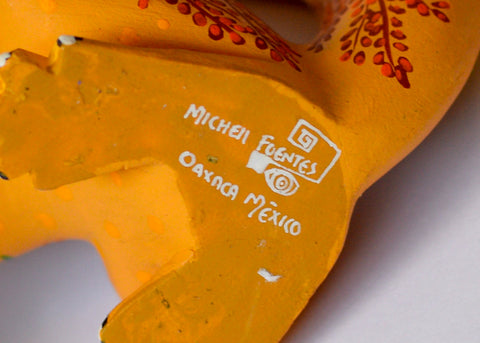 Zorro Gato Amarillo Alebrije