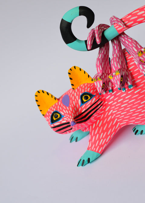 Opossum Rosado Alebrije