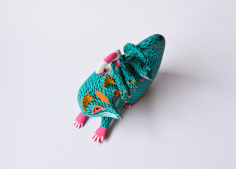 Opossum Verde Agua Alebrije