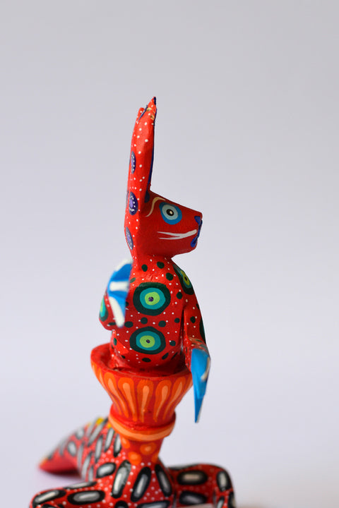 Conejo Rojo Zeny Alebrije