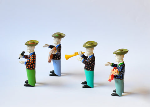 Banda de 4 Esqueletos Alebrije