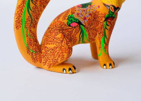 Zorro Gato Amarillo Alebrije