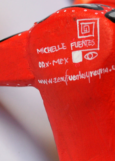 Conejo Rojo Zeny Alebrije