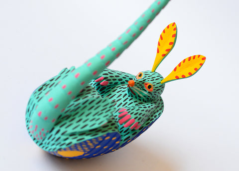 Armadillo Verde Agua Alebrije