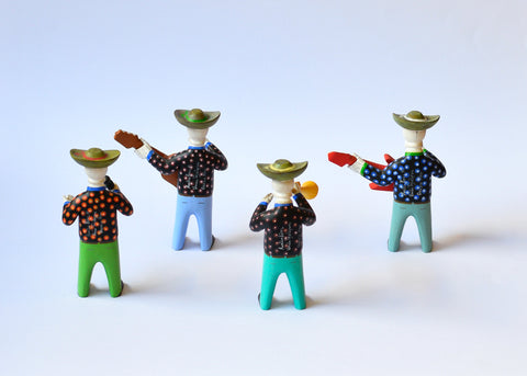 Banda de 4 Esqueletos Alebrije