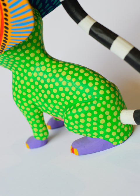 Ratón Verde Flujo Alebrije