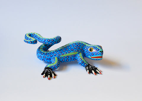 Iguana Celeste Alebrije