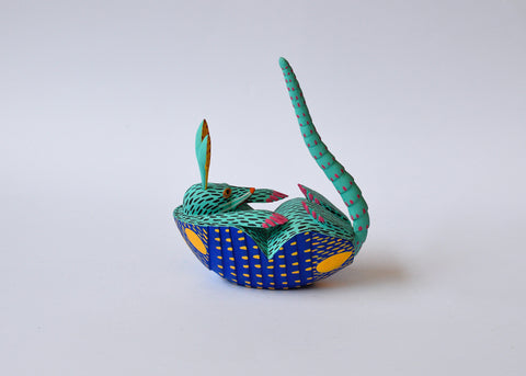 Armadillo Verde Agua Alebrije