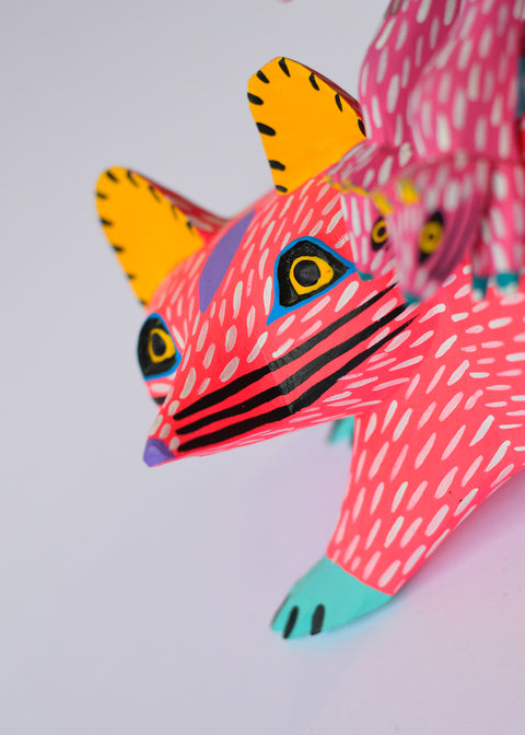 Opossum Rosado Alebrije