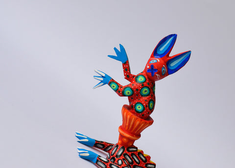 Conejo Rojo Zeny Alebrije