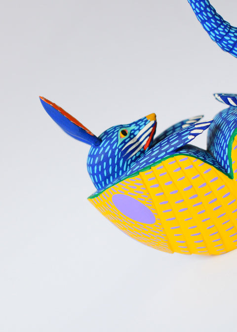 Armadillo Azul Alebrije