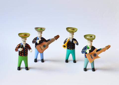 Banda de 4 Esqueletos Alebrije