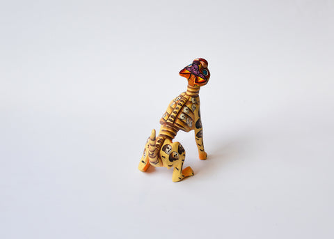 Gato Esqueleto Alebrije