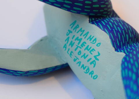 Zorro Azul Grande Alebrije