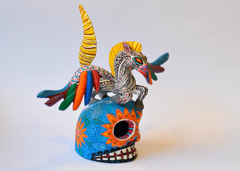 Calavera con Caballo Alebrije