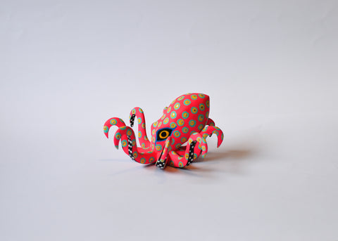 Pulpo Chico Fuccia Alebrije