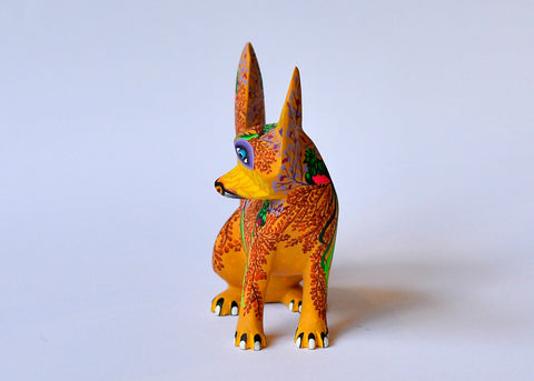 Zorro Gato Amarillo Alebrije