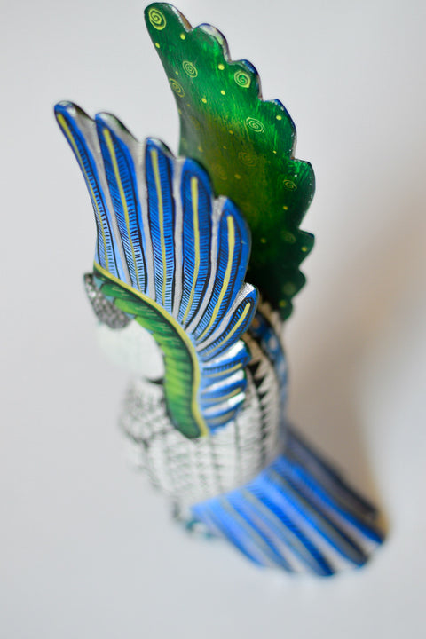 Buho Blanco Brillante Alebrije