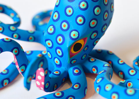 Pulpo Celeste Mediano Alebrije