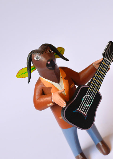 Chivo con Guitarra Solo Alebrije