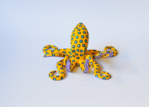 Pulpo Mediano Amarillo Alebrije