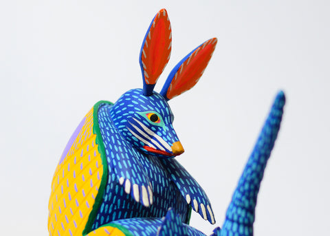 Armadillo Azul Alebrije