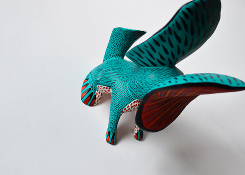 Conejo Verde Agua Orejón Alebrije