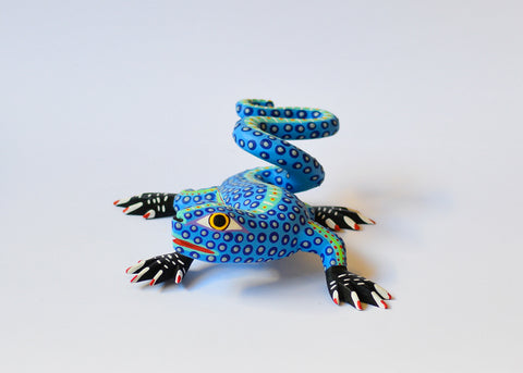 Iguana Celeste Alebrije