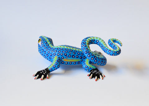 Iguana Celeste Alebrije