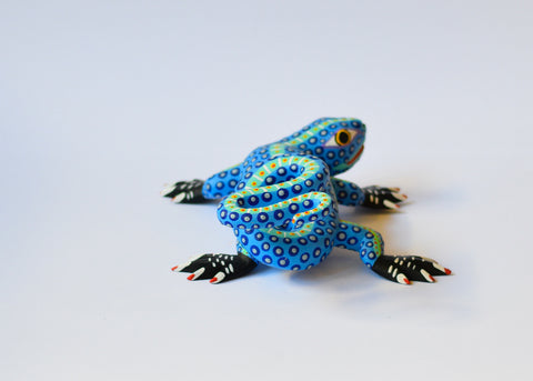 Iguana Celeste Alebrije