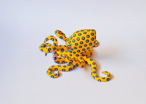 Pulpo Mediano Amarillo Alebrije