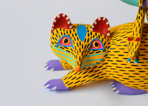 Opossum Amarillo Alebrije