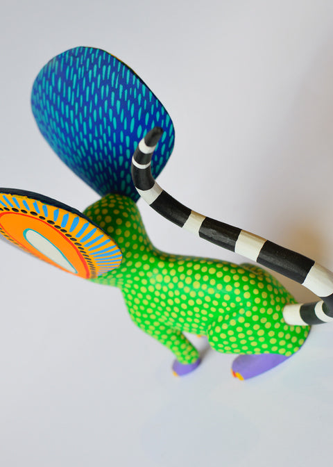 Ratón Verde Flujo Alebrije