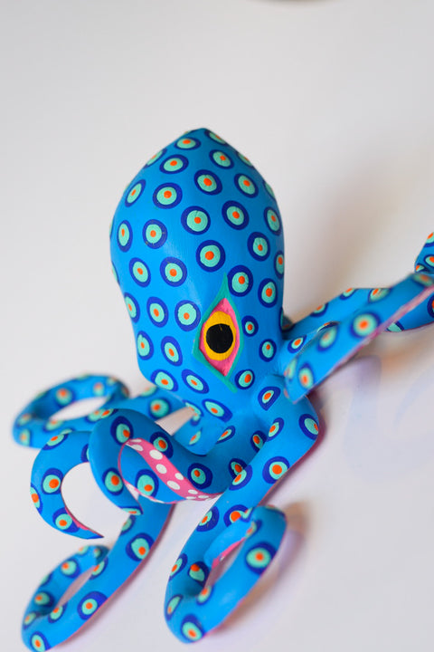 Pulpo Celeste Mediano Alebrije