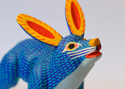 Zorro Azul Grande Alebrije