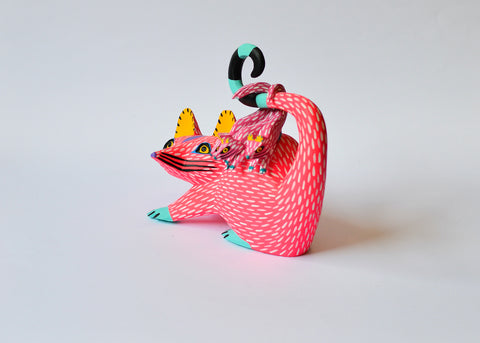 Opossum Rosado Alebrije