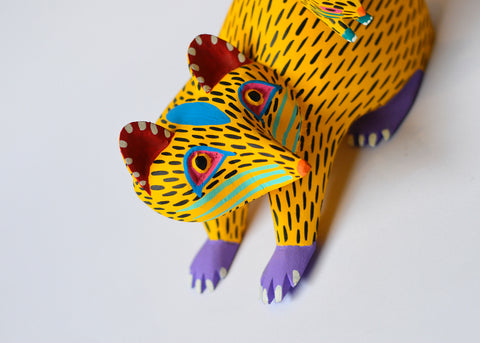 Opossum Amarillo Alebrije