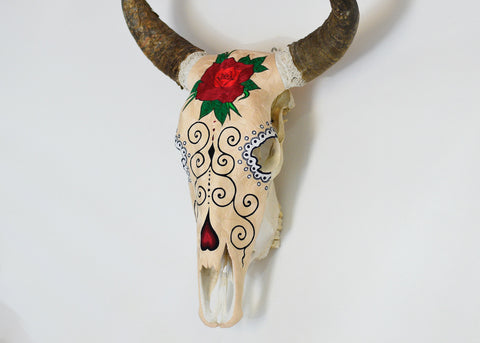Cabeza con Rosa