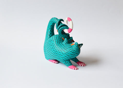 Opossum Verde Agua Alebrije