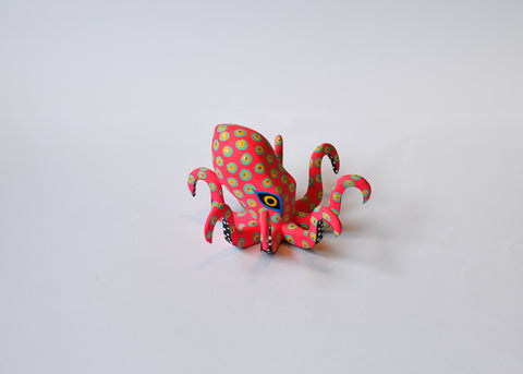 Pulpo Chico Fuccia Alebrije