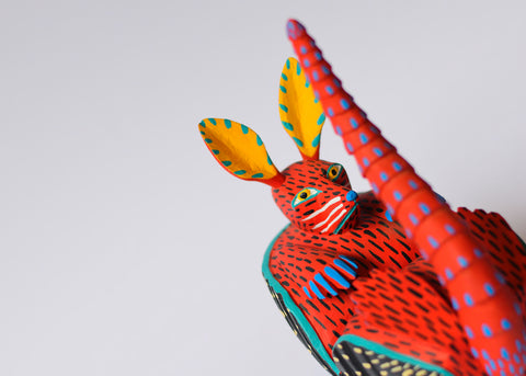 Armadillo Rojo Alebrije