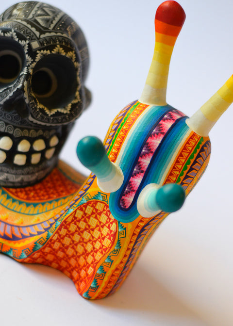 Skull Caracol Alebrije