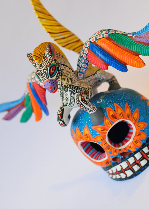 Calavera con Caballo Alebrije
