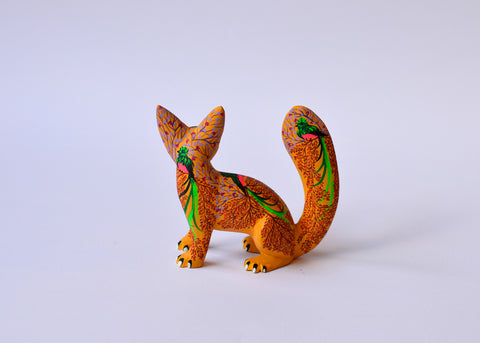 Zorro Gato Amarillo Alebrije
