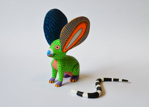 Ratón Verde Flujo Alebrije