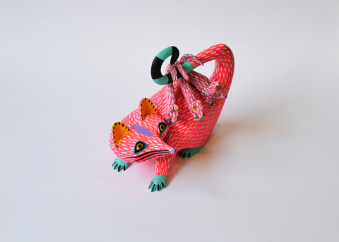 Opossum Rosado Alebrije