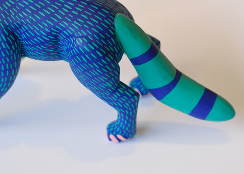 Zorro Azul Grande Alebrije