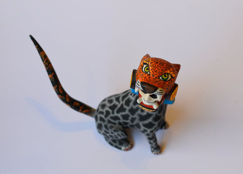 Calaca con Tigre Alebrije